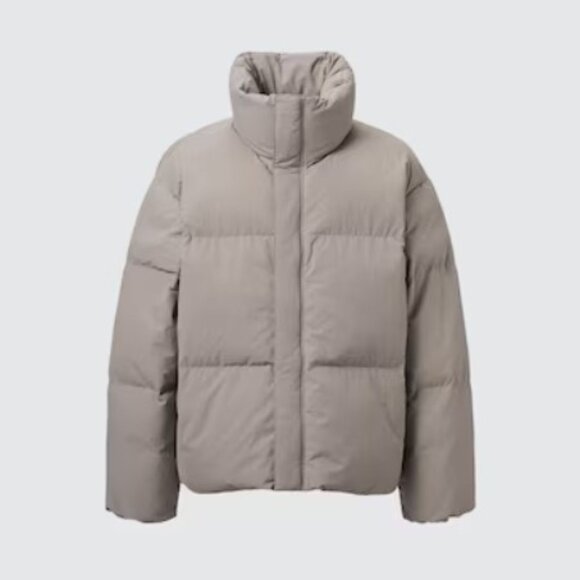 Uniqlo U Padded Volume Jacket Unisex XS Natural - Picture 2 of 8